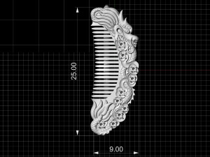 dragon comb earrings 3D 打印模型