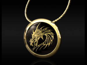 dragon pendant for men 3D Print Model