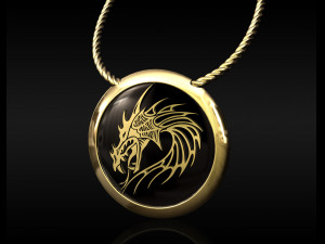 dragon pendant for men 3D-Druckmodell