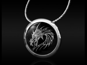 dragon pendant for men Modello di stampa 3D