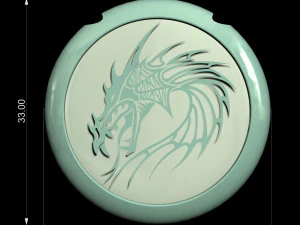 dragon pendant for men 3D Print Model
