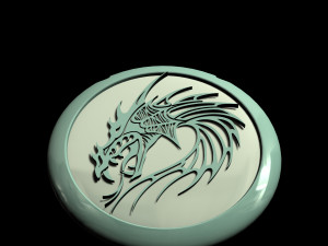 dragon pendant for men Modello di stampa 3D