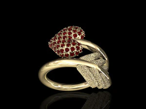 uwielbiam pierścień ze strzałką Model do druku 3D