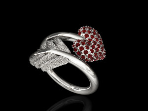 love arrow ring 3D Print Model