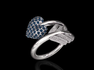 love arrow ring 3D Print Model
