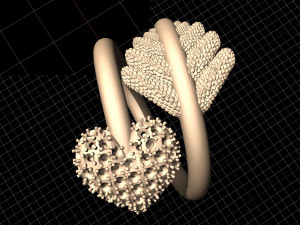 love arrow ring 3D Print Model