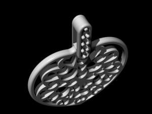 hearts in heart pendant 3D Print Model