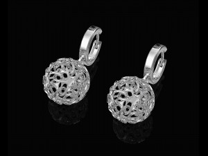 stars ball earrings 3D Print Model