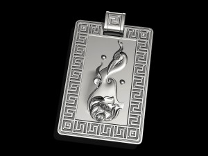 crane and lotus pendant Modelo de impresión 3D