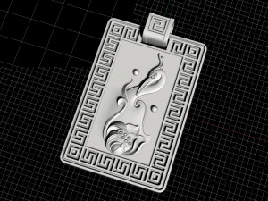 crane and lotus pendant Modelo de impresión 3D