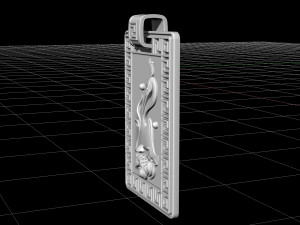 crane and lotus pendant Modelo de impresión 3D