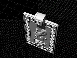 crane and lotus pendant 3D Print Model
