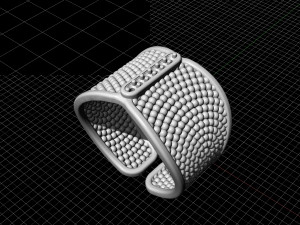 ring with balls Modelo de Impressão 3D