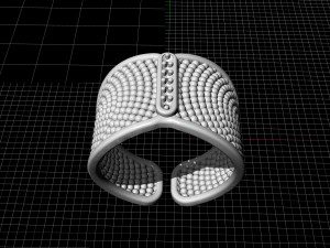 ring with balls Modelo de Impressão 3D