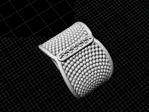 ring with balls Modelo de Impressão 3D