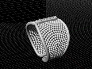 ring with balls Modelo de Impressão 3D