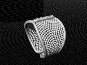 ring with balls 3D Print Model