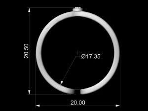 ring with balls 3D Print Model