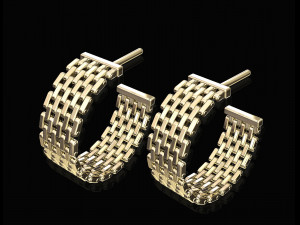 earrings of enamel plated pieces Modelo de impresión 3D