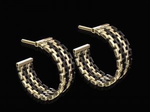 earrings of enamel plated pieces Modelo de impresión 3D