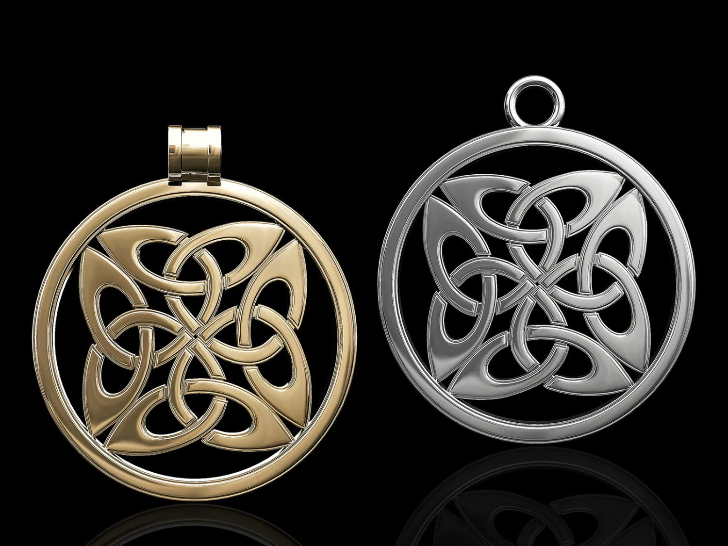 dara knot in vector way-pendant 3D Print Model .c4d .max .obj .3ds .fbx .stl .blend 