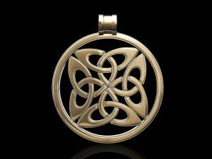 dara knot in vector way-pendant 3D Print Model