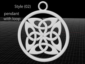 dara knot in vector way-pendant 3D Принт Модель
