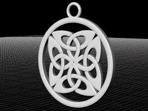 dara knot in vector way-pendant 3D Print Model