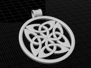dara knot in vector way-pendant 3D Print Model