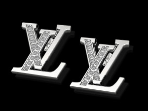 lv earrings 3D-printmodel