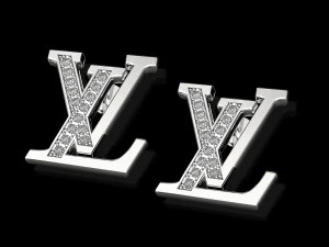 lv сережки 3D Принт Модель