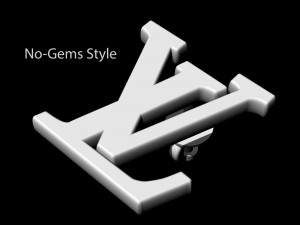 lv earrings 3D-printmodel