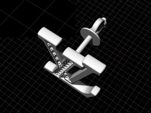 lv earrings 3D-printmodel