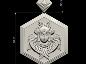 angel pendant 3D Print Model