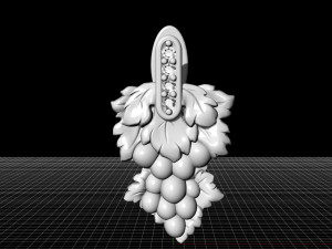 grape earrings Model do druku 3D