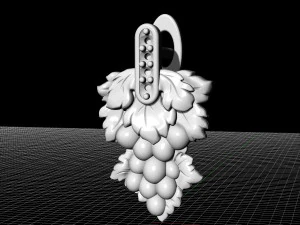 grape earrings 3D Print Model