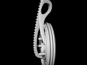 bail across circular pendant 3Dプリントモデル