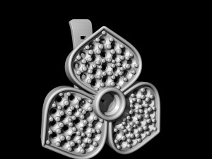three leaves earrings 3D-printmodel