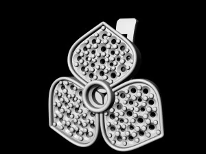 three leaves earrings 3D Print Model