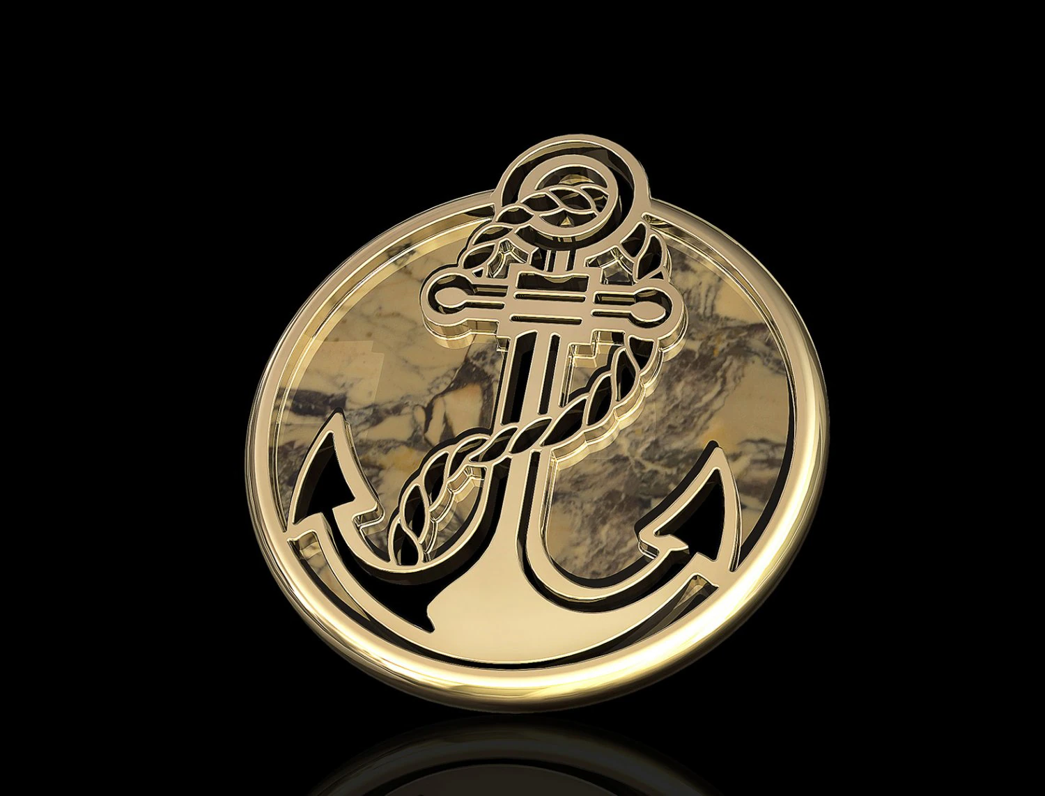 anchor pendant 3D Print Model .c4d .max .obj .3ds .fbx .stl .blend