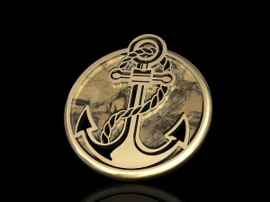 якір кулон 3D Принт Модель