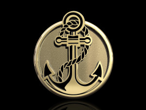 anchor pendant 3D प्रिंट मॉडल