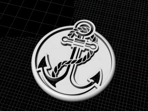 anchor pendant 3D Print Model