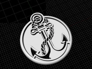 anchor pendant 3D Print Model