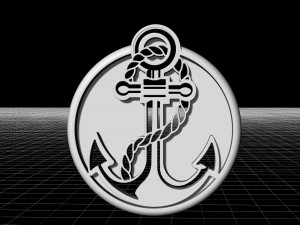 anchor pendant 3D प्रिंट मॉडल