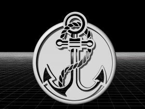 anchor pendant 3D Print Model