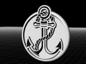anchor pendant 3D प्रिंट मॉडल