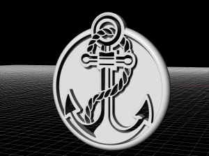 anchor pendant 3D Print Model