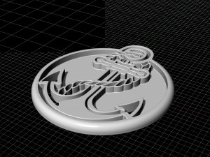 anchor pendant 3D प्रिंट मॉडल
