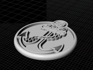 anchor pendant 3D Print Model